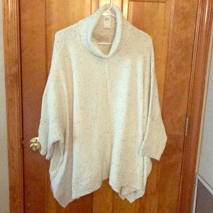 Loft turtle neck poncho XL